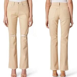 Hudson Abbey High Waist Bootcut Jeans Distressed